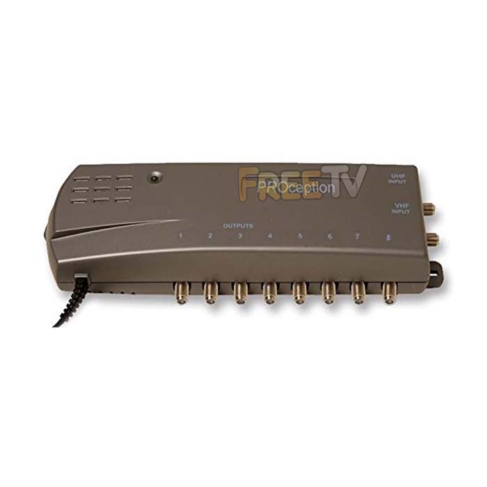 8 Way TV Amplifier With Return Path to Operate a Sky Eye