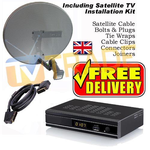 Standard Definition UK Satellite TV Kit to Receive Free UK TV Channels