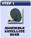 assemble satellite dish