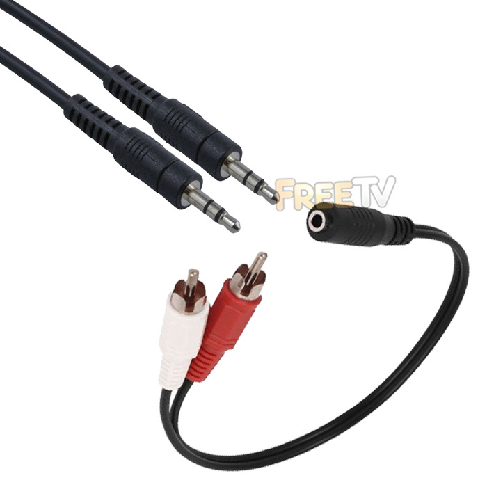 3.5mm Audio Jack to RCA Cable (2.5m)