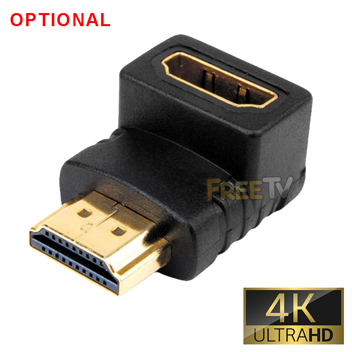 4K Flat HDMI 2.0 cable Angled 90-degree HDMI 2.0 to HDMI cable short 30CM  high