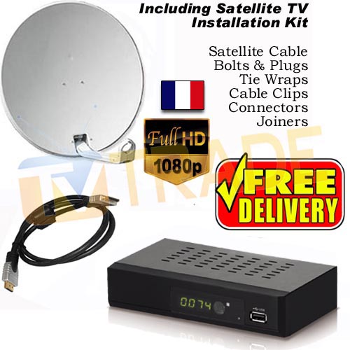 Watch Satellite TV from France in HD with our French TV Kit
